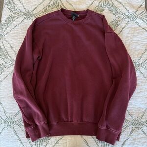 H&M Men's Dark Red Crewneck Sweater